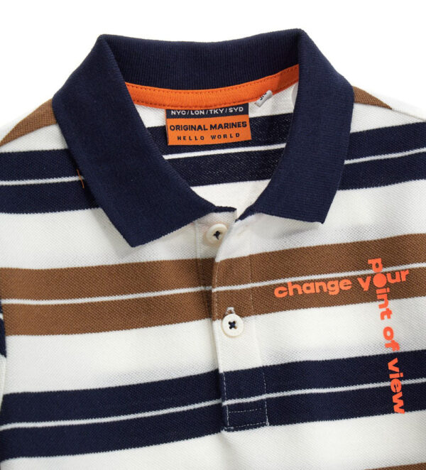 Desert shade boy piquet polo shirt 2 – Image 8