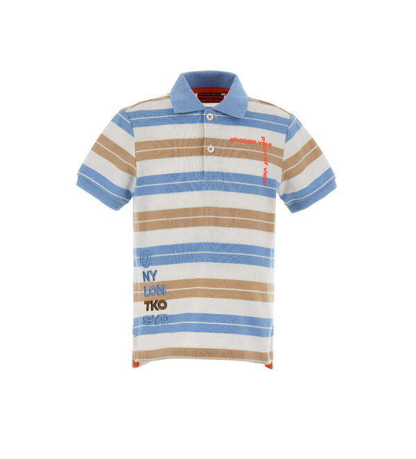 Desert shade boy piquet polo shirt 2