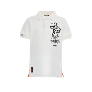 Ethno beach  boy short sleeve polo shirt