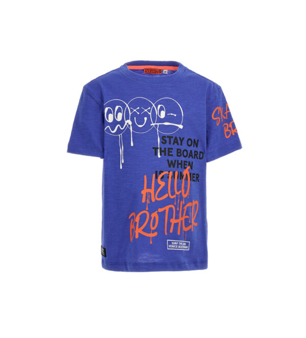 Stay on board boy flame cotton t-shirt 1