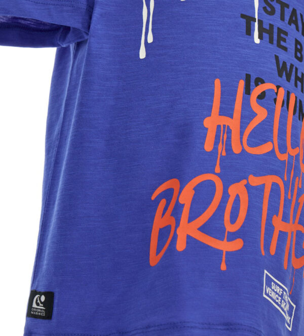Stay on board boy flame cotton t-shirt 1 – Image 3
