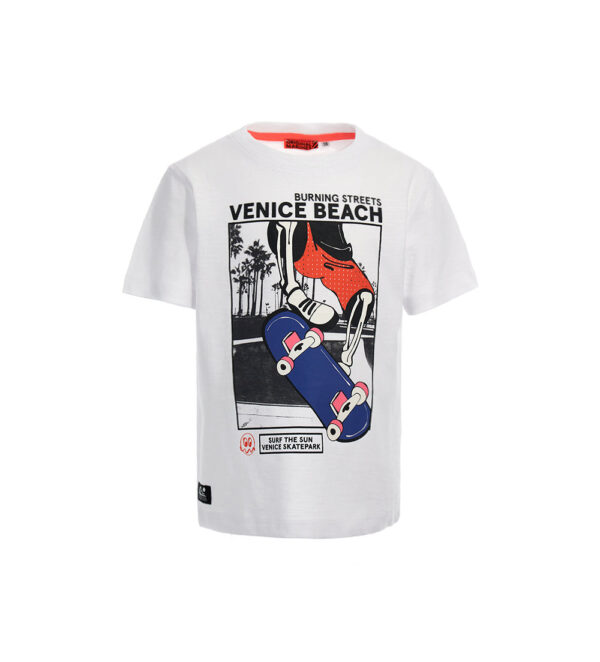 Stay on board boy flame cotton t-shirt 2