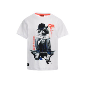 Stay on board boy flame cotton t-shirt 3