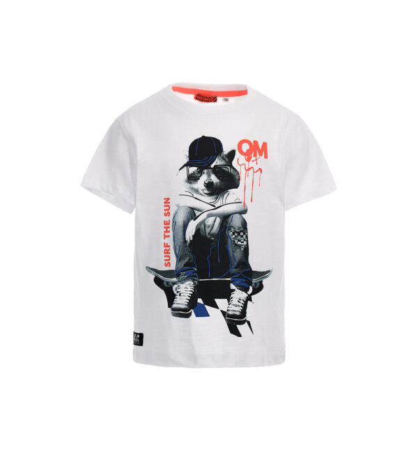 Stay on board boy flame cotton t-shirt 3