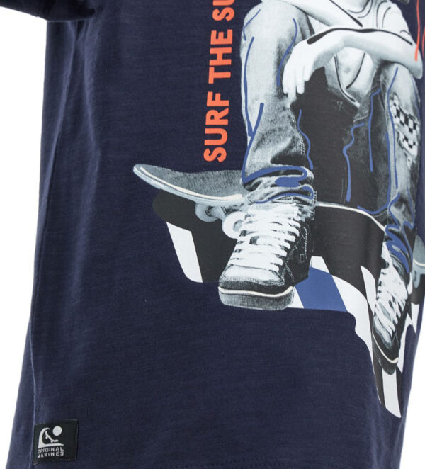 Stay On Board Boy Flame Cotton T-Shirt – Image 3