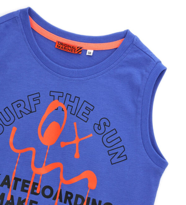 Stay On Board Boy Flame Cotton Tank Top – Image 4