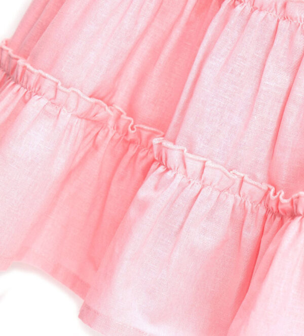 Boho Picnic Girl Linen Blend Dress – Image 8