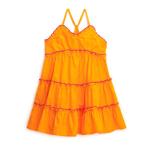 Boho Picnic Girl Linen Blend Dress