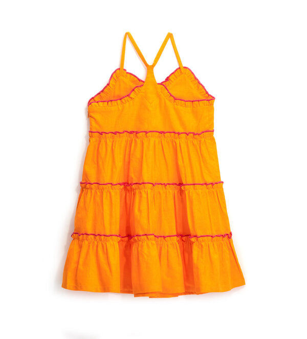 Boho Picnic Girl Linen Blend Dress – Image 3