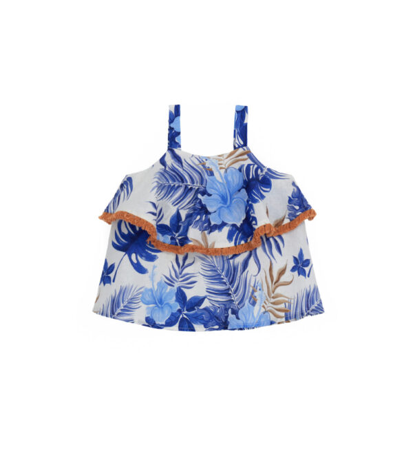 Romantic Day Girl Blouse With Straps