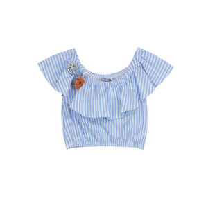 Romantic Day Girl Top With Flowers