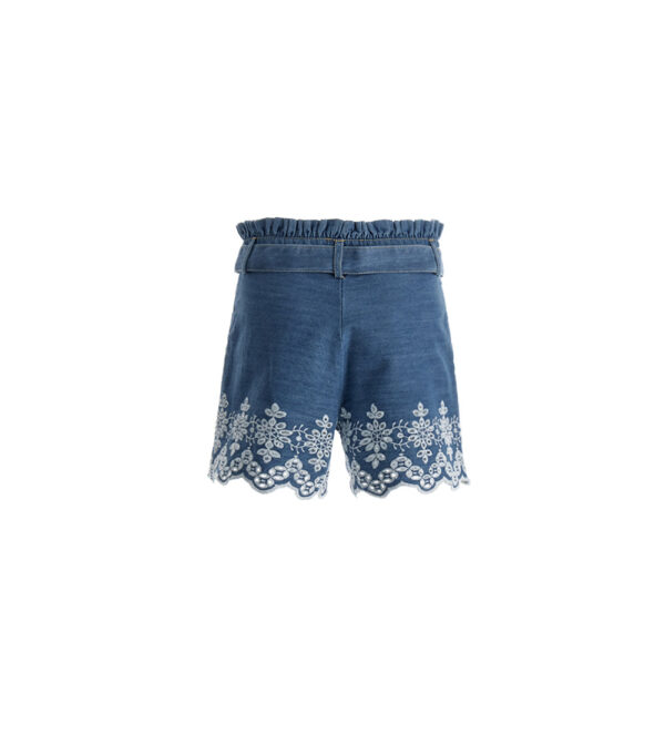 Romantic Day Girl Bermuda Jeans With Embroidery – Image 2