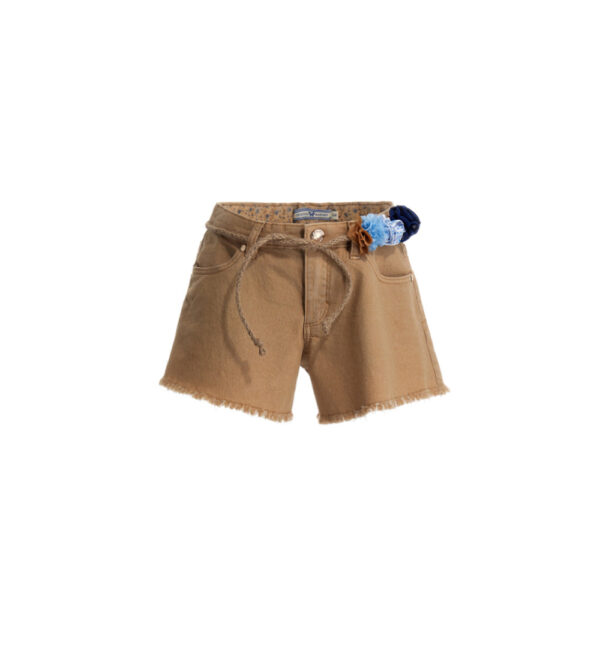 Romantic day girl flared shorts