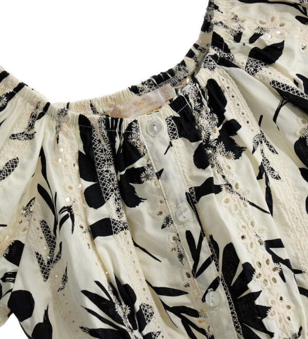 Ethno Hippy Chic Girl Short Top In Cotton – Image 4