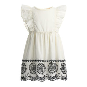 Ethno hippy chic girl dress in satin cotton