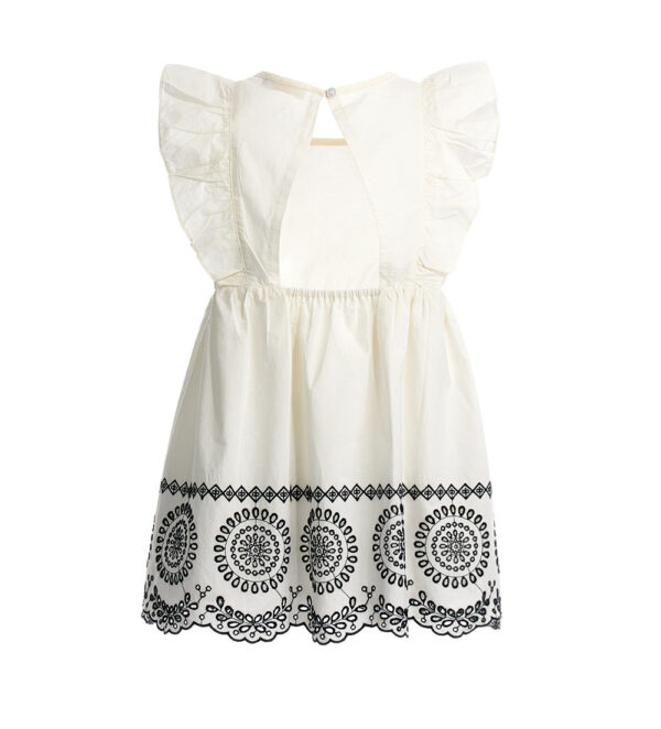 Ethno hippy chic girl dress in satin cotton – Image 2