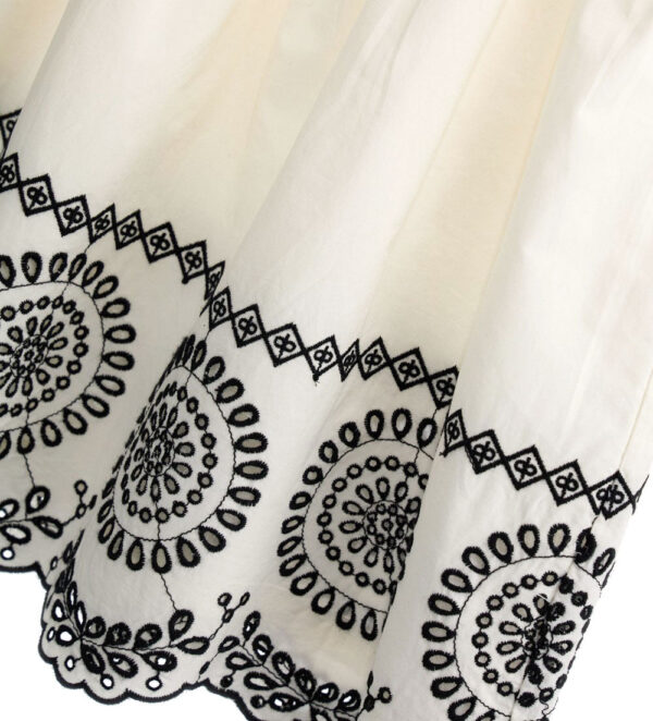 Ethno hippy chic girl dress in satin cotton – Image 4