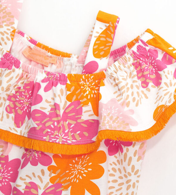 Boho picnic girl top with ruffles – Image 3
