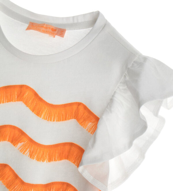 Boho Picnic Girl T-Shirt With Ruffles – Image 4