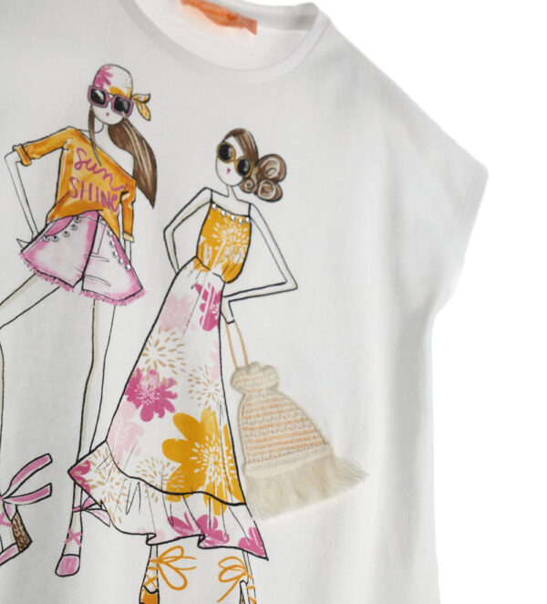Boho Picnic Girl T-Shirt With Glitter 2 – Image 6