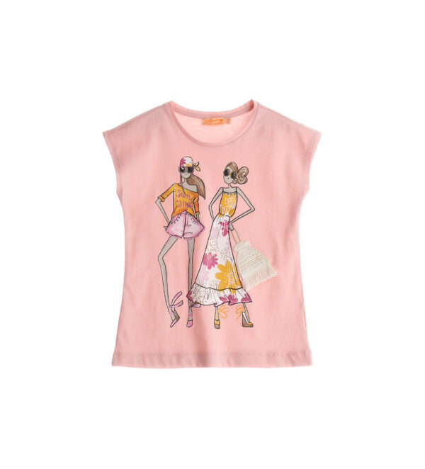 Boho Picnic Girl T-Shirt With Glitter 2