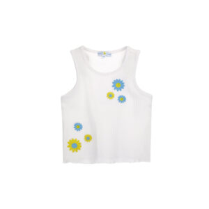 Bright summer girl ribbed top