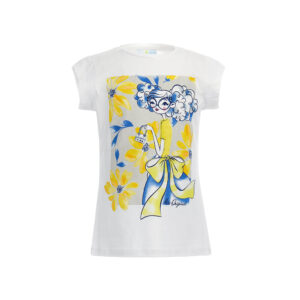 Bright summer girl t-shirt with rhinestone and glitter