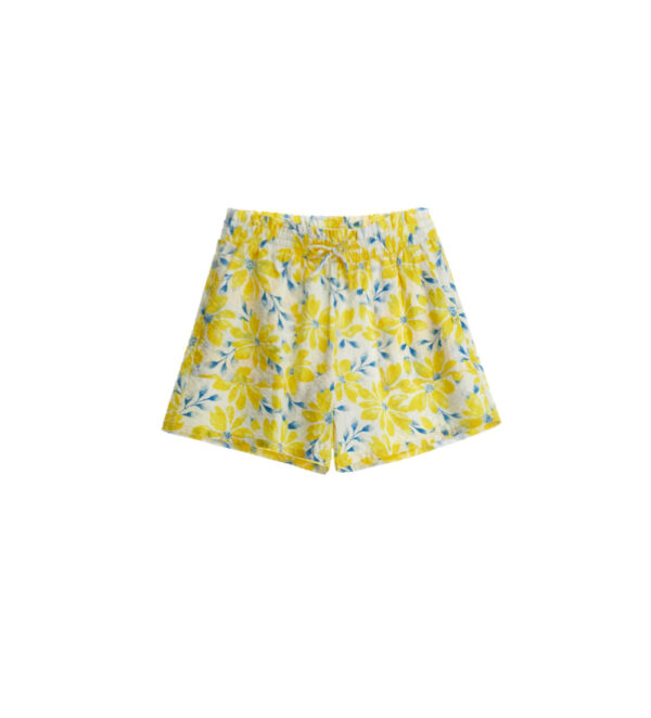 Bright Summer Girl Shorts With Laces