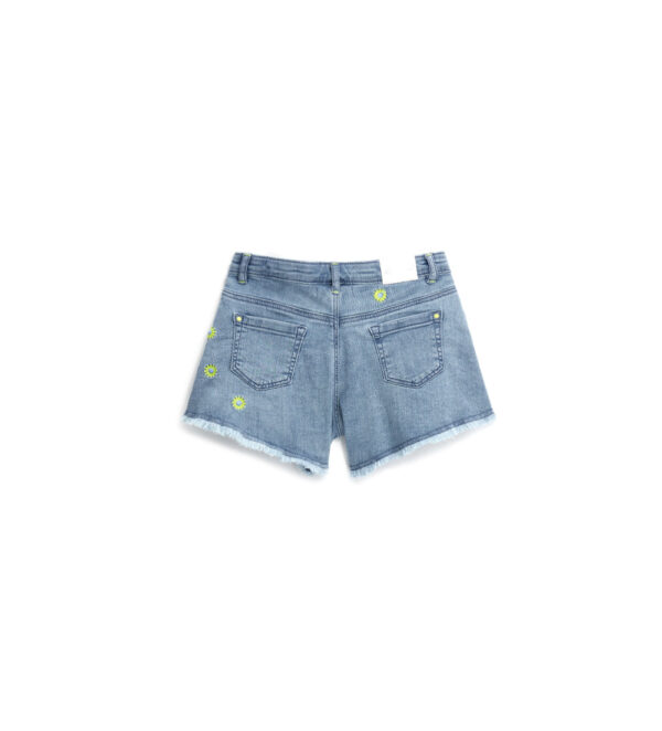 Bright Summer Girl Shorts In Demin – Image 2