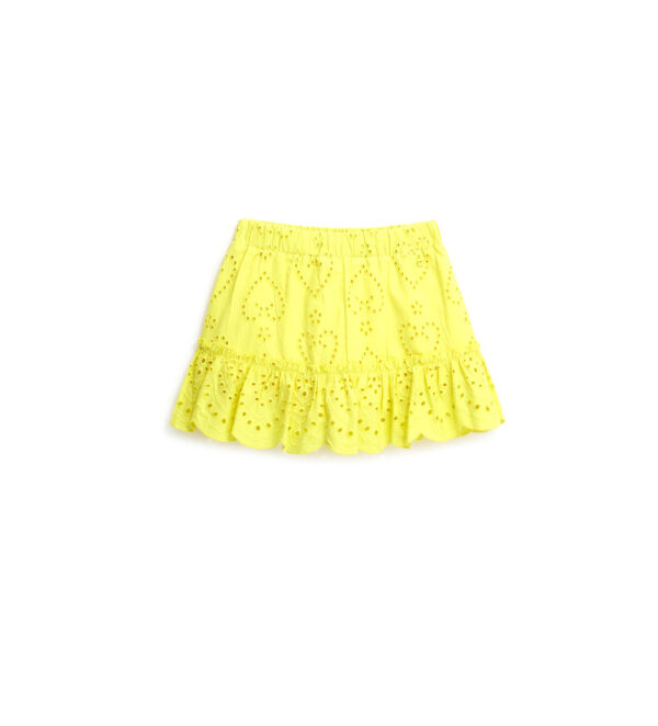 Bright Summer Girl Pants With Ruffle