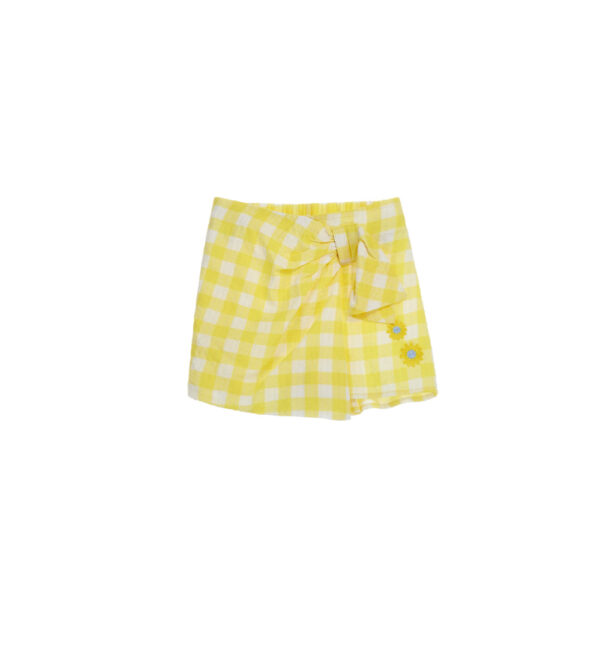 Bright Summer Girl Trousers Skirt With Flowers
