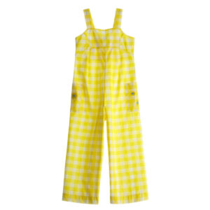 Bright Summer Girl Overalls With Print
