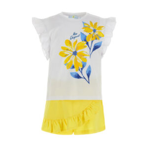 Bright summer girl t-shirt and pants set 1