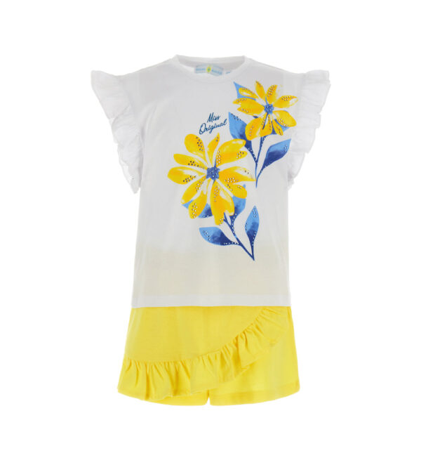 Bright summer girl t-shirt and pants set 1