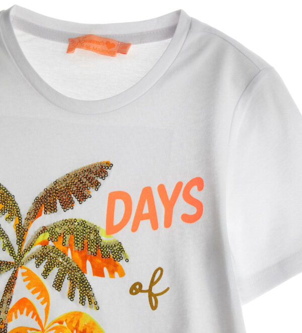 Boho picnic girl t-shirt with glitter 5 – Image 5