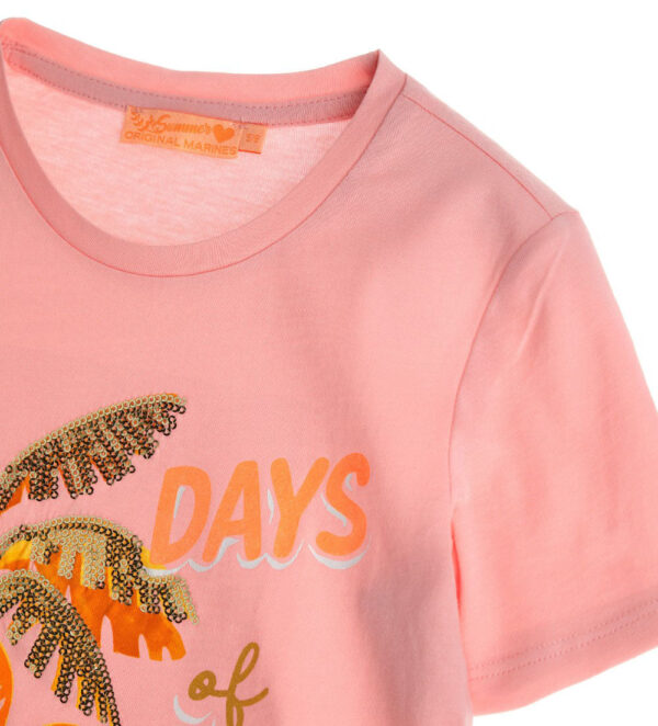 Boho picnic girl t-shirt with glitter 5 – Image 2