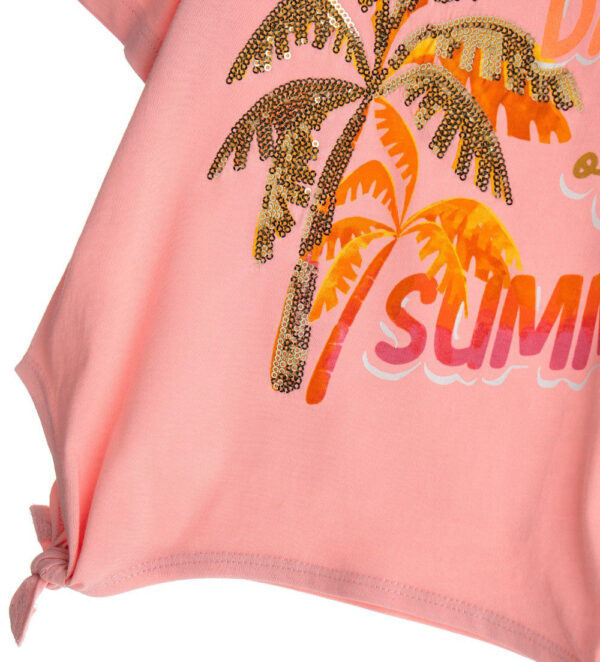 Boho picnic girl t-shirt with glitter 5 – Image 3