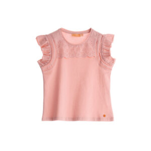 Boho Picnic Girl T-Shirt With Embroidery