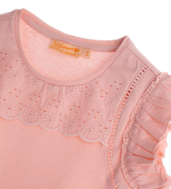 Boho Picnic Girl T-Shirt With Embroidery – Image 4