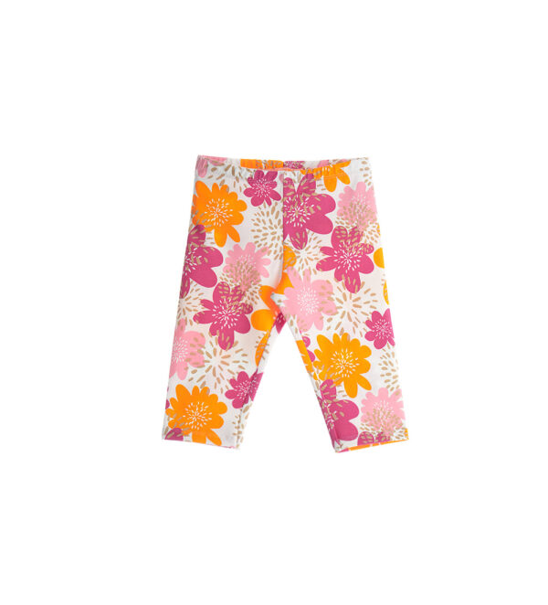 Boho picnic girl leggings with flowers