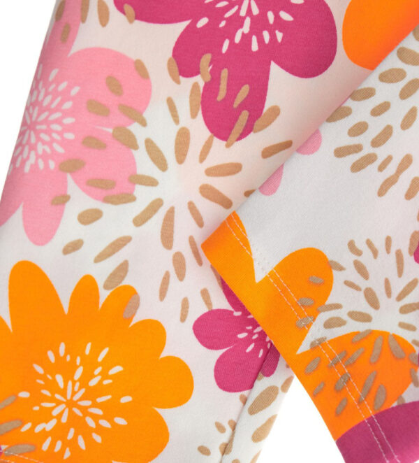 Boho picnic girl leggings with flowers – Image 3