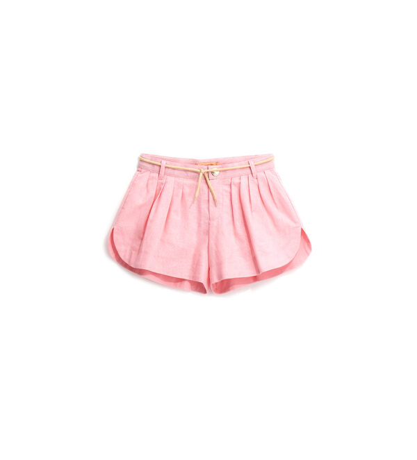 Boho Picnic Girl Linen Blend Bermuda Shorts – Image 4