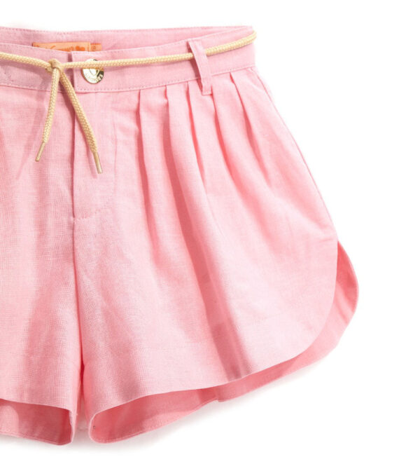 Boho Picnic Girl Linen Blend Bermuda Shorts – Image 5