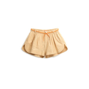 Boho Picnic Girl Linen Blend Bermuda Shorts