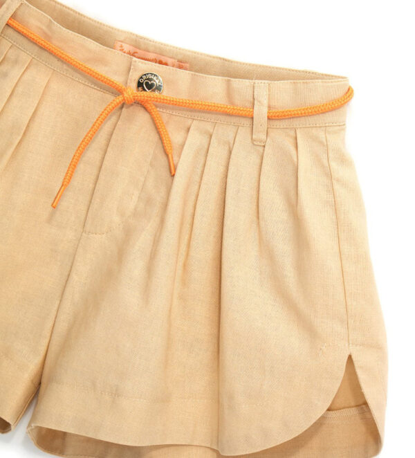 Boho Picnic Girl Linen Blend Bermuda Shorts – Image 3