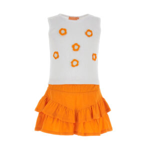 Boho picnic girl top and short set 2