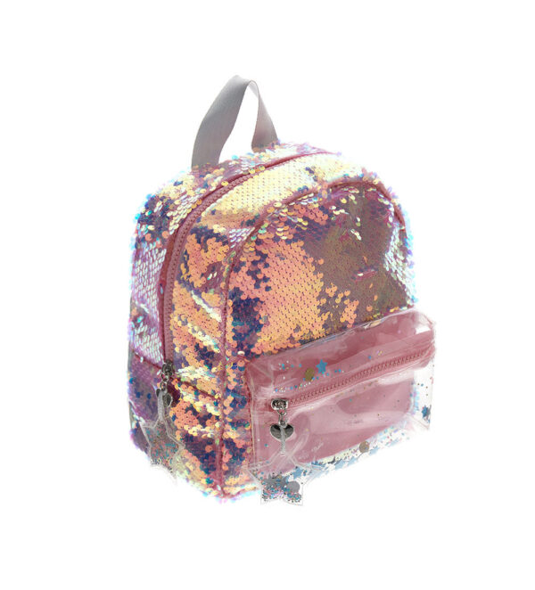 Basico spring girl backpack with sequins