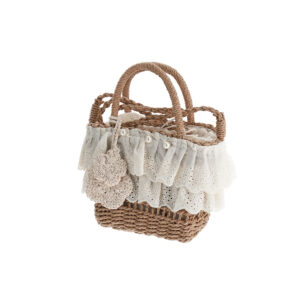 Basico spring girl straw bag