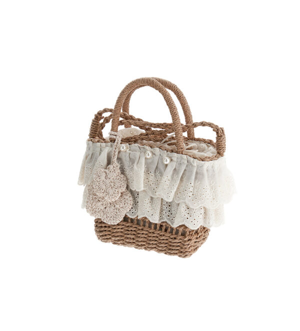 Basico spring girl straw bag