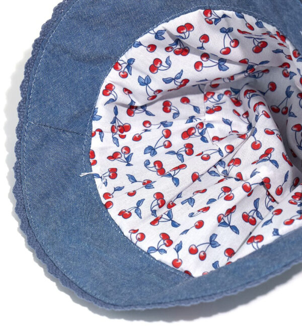 Basico spring baby girl denim hat – Image 3